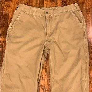 Carhartt 5-Pocket Relaxed Fit Khaki Pants 34Wx34L